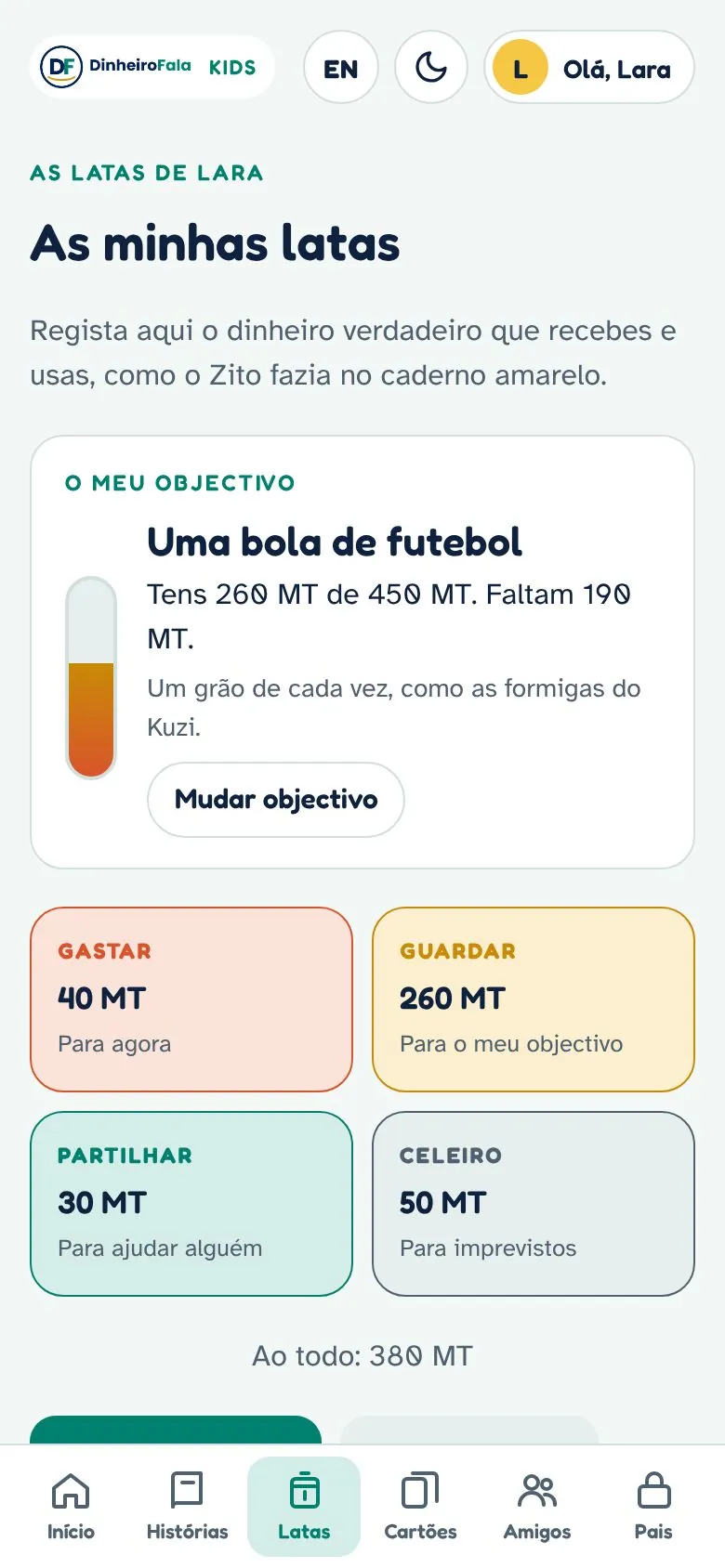 As latas da criança