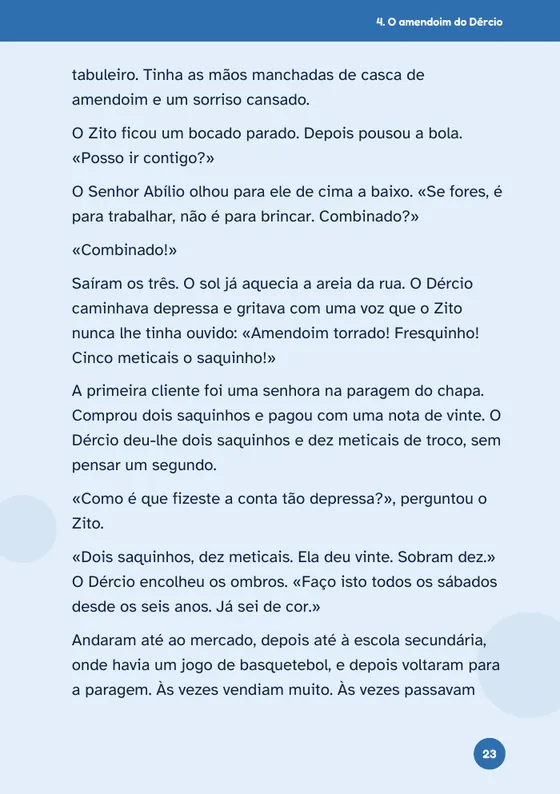 Página de abertura da história 4