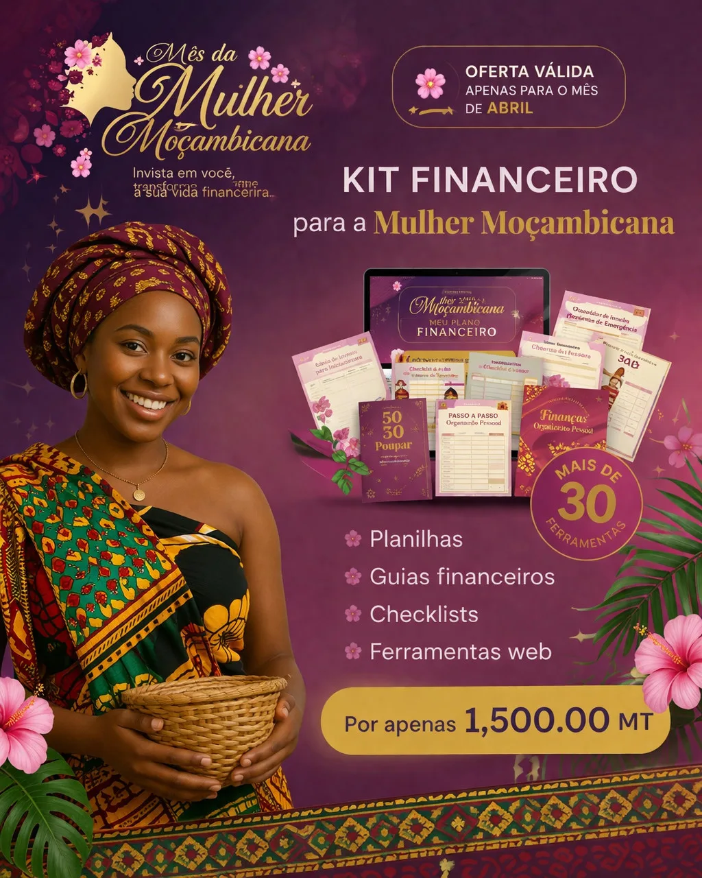 Kit de Organização Financeira Para Mulheres